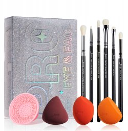 Jessup JESSUP_SET Beauty Kit Zestaw pędzli i gąbeczek szkatułka T504