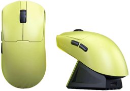 Mysz Leobog GM3 Yellow ze stacją ładującą (LEGM3Y)