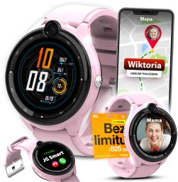 Smartwatch JG Smart Smartwatch Zegarek Dla Dzieci 4G LTE Rozmowy Aparat Wideo Lokalizator GPS