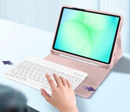 TECH-PROTECT SC PEN + KEYBOARD GALAXY TAB A9 / A11 8.7 X110 / X115 / X133 / X135 PINK