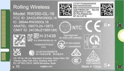 Modem HP 4G LTE Modem m.2 WWAN Cat 16 Mobile Broadband Cellular (compatible with WWAN-ready ProBook EliteBook 4 6 - G1i G1a - 13 14 16)