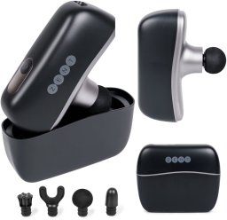 Masażer ZENT Masażer Uderzeniowy Kompaktowy Podróżny ZENT MiniPulse  Perkusyjny, Bezszczotkowy, 10 Poziomów, 4 Głowice, USB-C, 235 g