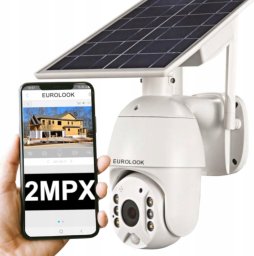 Obrotowa Kamera IP WiFi Zewnętrzna Solarna 2MPx