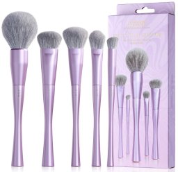 Jessup JESSUP Luxury Purple Face Makeup Brush zestaw pędzli T514 5szt.