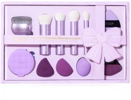 Jessup JESSUP Luxury Purple Face Architect Collection zestaw pędzli i gąbeczek do makijażu 11szt.