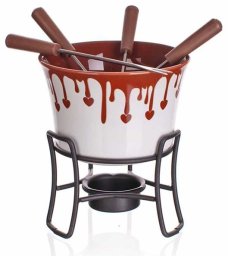 Banquet ZESTAW DO FONDUE CZEKOLADOWEGO + widelczyki CHOCO DARK