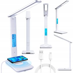 Lampka Biurkowa z Ładowarką Bezprzewodową