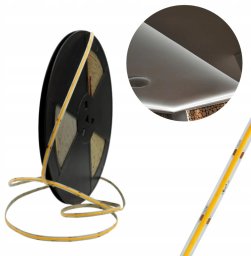 Taśma LED COB 480 9W/m 6000K 990lm/m 24V IP20 50m