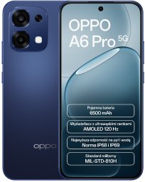 Smartfon Oppo A6 Pro 5G 8/256GB Niebieski  (110010349340)