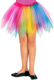 Tęczowa spódniczka baletnicy tutu
