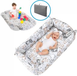Tomy ŁÓŻECZKO TRAVEL NODE ZEBRA I LEW