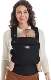 Momcozy HIP SEAT BABY CARRIER BLACK MEDIUM