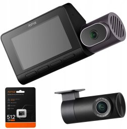 Wideorejestrator 70mai  4K T800 + kamera tylna RC41 4K HDR + SD 512GB