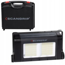 Scangrip Lampa do oświetlania dużych obszarów roboczych 80000 lm SITE LIGHT 80 03.5269 w walizce transportowej 49.0390