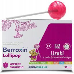 AronPharma AronPharma_Berroxin Lollipop Box suplement diety w postaci lizaków 30szt.