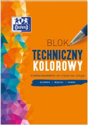 Oxford Blok techniczny A4 10k kolorowy 
