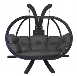 Koala Zestaw: stojak Sintra Antracyt + fotel Swing Chair Double Antracyt (10), grafitowy Sintra + Swing Chair Double (10)
