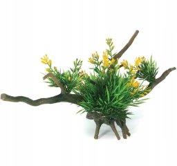 Terra Natura Aqua Natura,  roślina, do dekoracji akwarium, kompozycja na korzeniu, plastikowa, 12-31 cm , różne rodzaje roślin