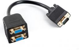 Lanberg splitter VGA->VGA x2, 20cm (AD-0020-BK)