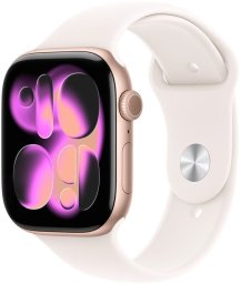 Smartwatch Apple Watch 11 GPS 42mm Rose Gold Alu Sport Band S/M Różowy (MEU04RK/A)