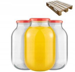PÓŁPALETA SŁOIK 4L 108szt - 18 ZGRZEWEK PRZETWORY