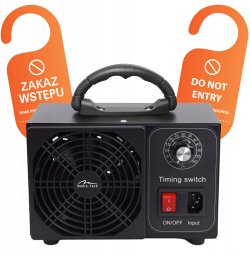 Generator ozonu OZONE GENERATOR - Profesionalny ozonator do dezynfekcji i oczyszczania powietrza. które i grzyby. Emisja ozonu: 60000 mg/h, TIMER, Moc: 140W. Metalowa obudowa.