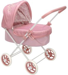 Lorelli Arias wózek dla lalek z gondolą składany metalowa rama 57 cm