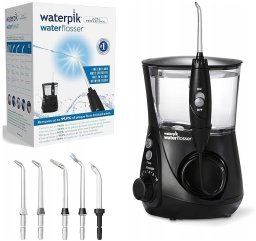 Waterpik Aquarius WP-662E, Black, 90 s, 7 pc(s), Rotation, LED, 1-minute timer with a pause after 30 seconds