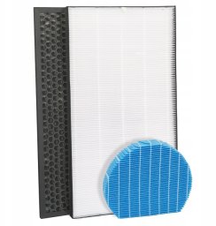 ZESTAW FILTRÓW DO OCZYSZCZACZA SHARP KC-A50EUW KC-A50EUB HEPA WEGLOWY WODY