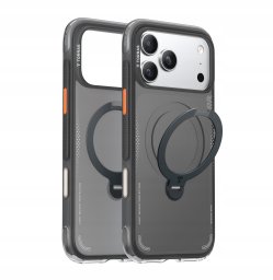 TORRAS Ostand Spin Air - etui do iPhone 17 Pro Max kompatybilne z MagSafe (shadow black)