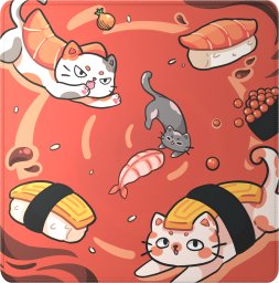 Podkładka Dark Project Sushi Cats Pro L (DPMP_SUCATS_PRO_L)