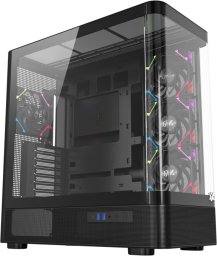 Obudowa XYZ PC GEAR Quantum ARGB czarna (X-CS-QUANTUM-B)