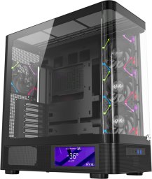 Obudowa XYZ PC GEAR Quantum Pro ARGB czarna (X-CS-QUANTUMPRO-B)