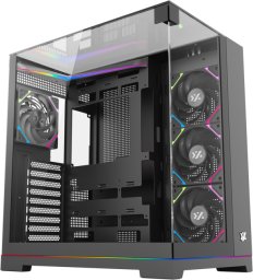 Obudowa XYZ PC GEAR Tesseract ARGB czarna (X-CS-TESSERACT-B)