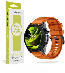 Mobile Origin Easy Strap Silicone Watch 22mm Orange