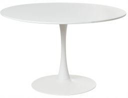 Beliani Stół do jadalni BOCA Biały 120 cm 120 cm