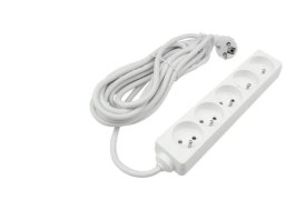 Eco Light Przedłużacz 5 gniazd 5m z/u 3x1.5mm2 BIAŁY