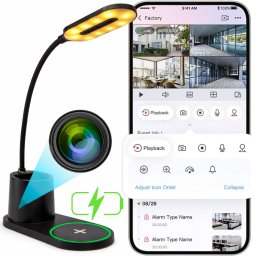 Kamera IP Luxury-Goods MINI KAMERA WIFI SZPIEGOWSKA UKRYTA W LAMPCE ANDROID PODGLĄD ŻYWO DETEKCJA