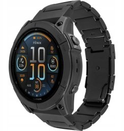 Fixed Tytanowy pasek do Garmin QuickFit 22 mm, czarny