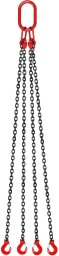 Bradas Łańcuch do podnoszenia 5T G80 304,8cm stalowy z hakami