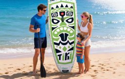 Dunlop Deska do pływania SUP FunWater Tiki SUPFW05D 3,2m (zielona)