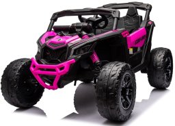 R-Sport Can Am Maverick RÓŻOWY 4x4 4x200 WAT Auto na akumulator EVA SKÓRA Pilot Aku LI-ON EDUKAMP