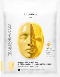 Lbiotica L'BIOTICA_Maska kolagenowa z ceramidami w mikrokapsułkach Regeneracja i Nawilżenie 1 sztuka