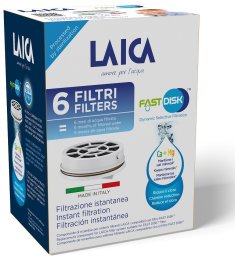 Wkład filtrujący Laica LAICA FAST DISK 6 szt Filtr do Wody Wkłady do Butelki Filtrującej LAICA