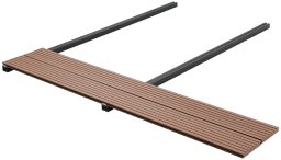 vidaXL vidaXL Deska Tarasowa 4 pcs Jasny Brąz Kompozyt drewniano-plastikowy