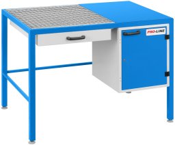 Pro-Line Stół szlifierski warsztatowy z szufladą na pył i szafką PRO-LINE 1180x780x850mm Stół szlifierski warsztatowy z szufladą na pył i szafką PRO-LINE 1180x780x850mm