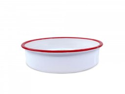 X-Raypad Okrągła emaliowana forma do pieczenia Oliver Voltz 5V1222KR40 40×6 0 cm biała 5V1222KR40 (3800237048991)