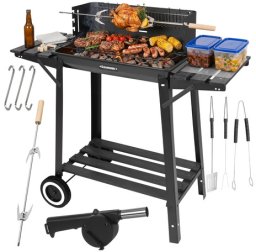 Kaminer Grill ogrodowy z pokrywą 93x41x86cm
