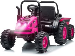 Milly Mally Milly Mally Pojazd na akumulator Traktor z przyczepą Farmer Pink EDUKAMP