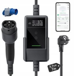 Ładowarka Konner & Sohnen Przenośna ładowarka d EV 3,7kW Typ 2 na gniazdko 230V schuko 7m App